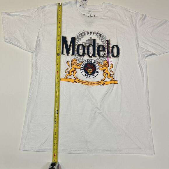 Modelo Especial Beer Graphic T-Shirt Men’s 2XL White 100% Cotton NWT Tee - Picture 10 of 12